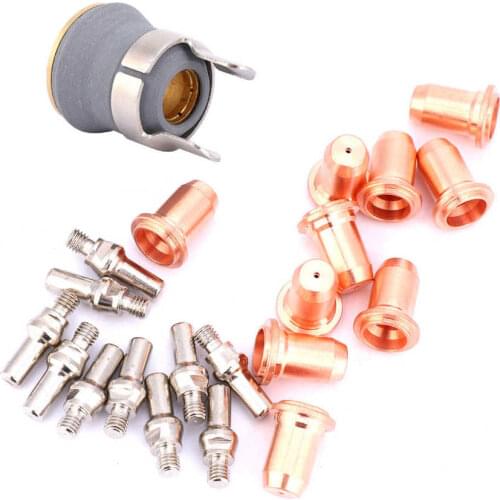 22PCS Cutting Tip Durable Cutting Torch Consumables1 0 mm tip Electrode Protector Cup Separator PT60 PT40 Electrode Nozzle