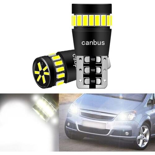 2x T10 W5W LED Clearance Light Marker Lamp Bulb Canbus Error Free For Opel Astra h j g Corsa Zafira Insignia Vectra b c d