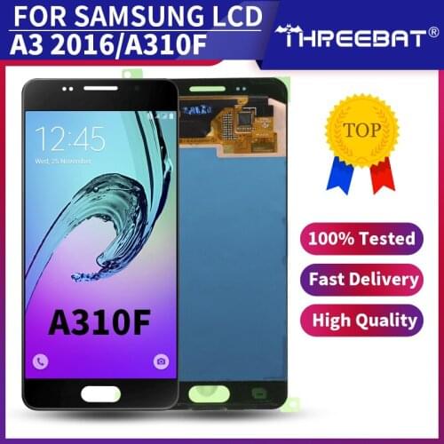 4.7'' SUPER AMOLED For SAMSUNG Galaxy A3 2016 A310 A310F SM-A310F LCD Display Touch Screen Digitizer Assembly+Service package