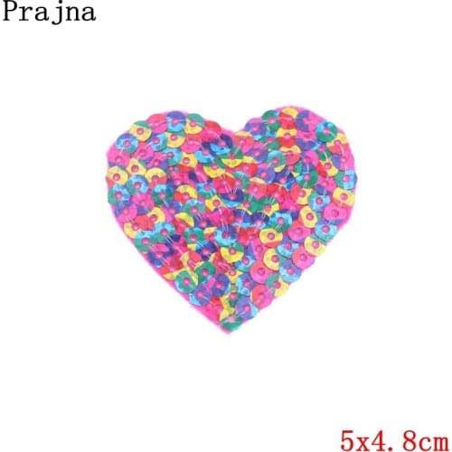 50pcs/Lot Flip Sequins Double Sided Embroidery Patches Letters Clothing Decoration Accessories Diy Iron Heat Transfer Applique