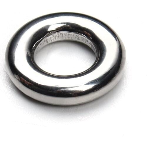 10pcs/lot Wholesale Round Silver Stainless Steel Spacer Beads with Big Hole (Inner Size 7.5mm) for DIY Jewelry Making F2267