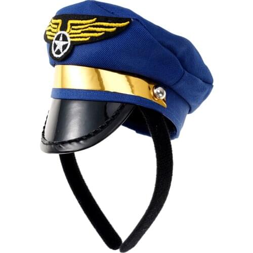 Kids Party Police Hat Fancy Little Top Hat Headband Cosplay Cute Mini Navy Sailor Captain Cap Masquerade Ball Dress Up Hair Hoop