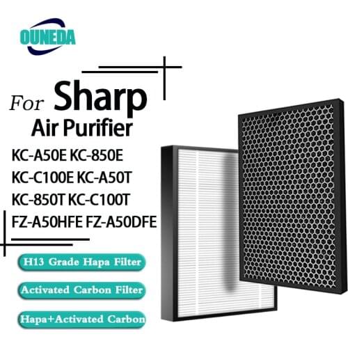 For Sharp FZ-A50HFE FZ-A50DFE Replacement Air Purifier HEPA & Deodorizing Filter for KC-A50E KC850E KC-BB30-W KC-W280SW KC-C100E