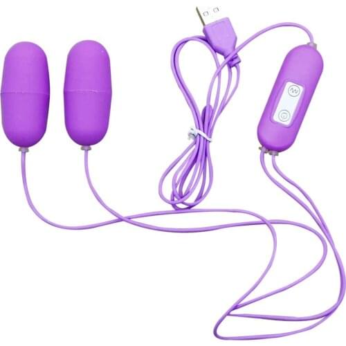 EXVOID Sex toys for Women Nipple G-Spot Massager Orgasm Dual Egg Vibrator Clitoris stimulator USB Vibrator Adult Product