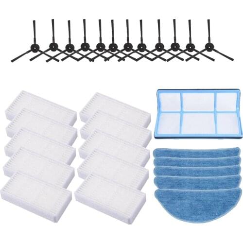 Side Brush Hepa Filter Mop Cloth Filter for Ilife V50 V55 V5 V5S V3 V3S V5Pro X5 V5S Pro Vacuum Cleaner Parts