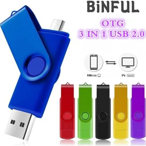 BiNFUL OTG 3 IN 1 Type-c Pen Drive 2.0 Usb Flash Drive 4GB 8GB 16GB 32GB PenDrive 64GB 128GB 256GB Flash Usb Memory Free logo