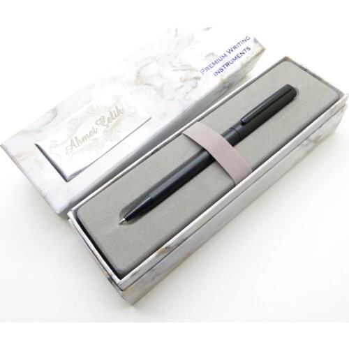 Wings Marble V117 Matte Black Versatil, Tip Pen | İsme Special Pen | Gift Pen