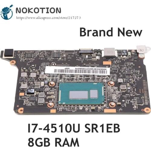 NOKOTION For Lenovo yoga 2 pro Laptop Motherboard I7-4510U SR1EB CPU 8GB RAM VIUU3 NM-A074 5B20G38213 Main Board
