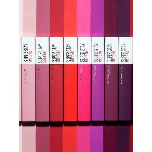 Maybelline New York Super Stay Matte Finish Ink City Edition Liquid Lipstick Lip Makeup Nude Pink Red 16 Hours Wear