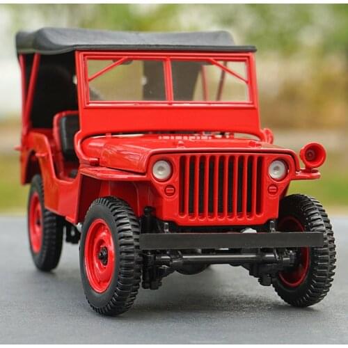 Original factory high quality NOREV 1:18 Jee p Willis 1924 zinc alloy metal diecast car model for gift, collection