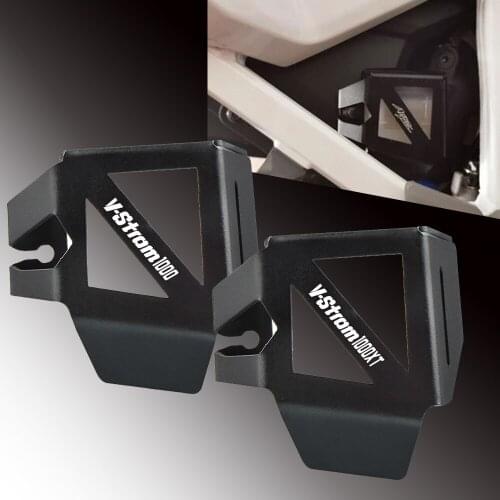 Motorcycle Rear Brake Fluid Reservoir Guard Cover Cap For SUZUKI V-STROM 1000 VSTROM 1000 XT 2014 2015 2016 2017 2018 2019 2020