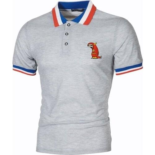 Male Polo Shirt Short Sleeve T-Shirt Super Hero Red Sloth Tshir Mens Harajuku Tops Cotton Tees Funny The Flash Clothes S-3XL