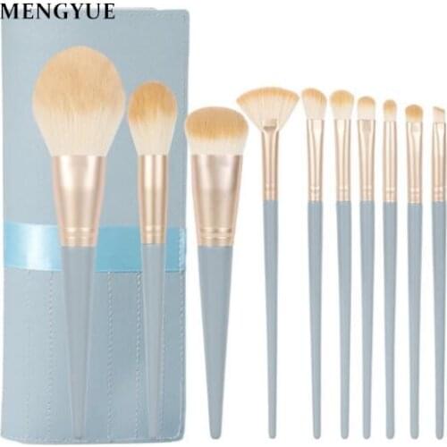 10pcs Beautiful Makeup Brushes Set For Cosmetic Foundation Powder Blush Eyeshadow Kabuki Blending Make Up Brush Beauty Tool