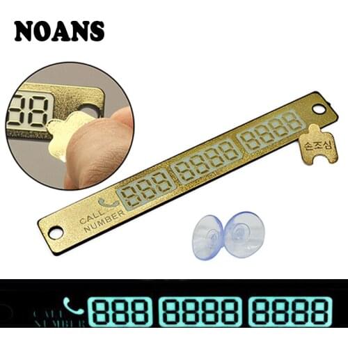 Luminous No. Temporary Parking Card For Honda Civic Crv Toyota Corolla RAV4 Yaris chr Auris Avensis Aygo Camry 2018 Tiguan 2019