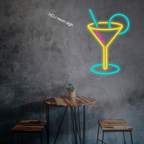 Led neon sign Transparen cool light neones Custom bar decoracion in home dorm Wedding wall decor