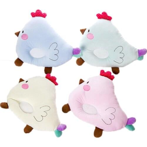 Cute Chicken Cartoon Style baby Pillow Infant Cotton Stereotypes Pillow For baby Girls Boys Protect Head Shape Memory Pillow