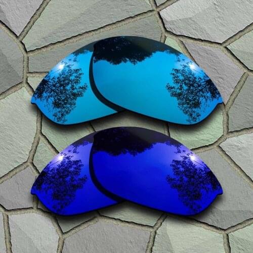 Sky Blue&Violet Blue Sunglasses Polarized Replacement Lenses for Oakley Half Jacket