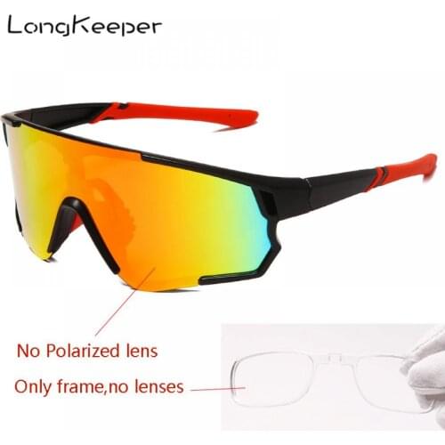 Polarized Sunglasses Men Women Fashion Oversized Sun Glasses With Glasses Frame Male Outdoor Sports Windproof Goggle UV400