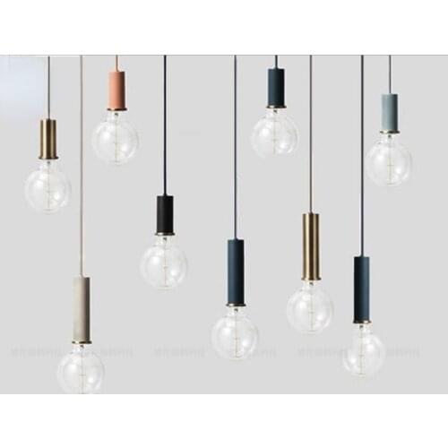 Modern Colorful Pendant Light Fixture Small Metal Hanging Lamp Luminaire Kitchen Dining Room Restaurant Shop Decoration Lighting