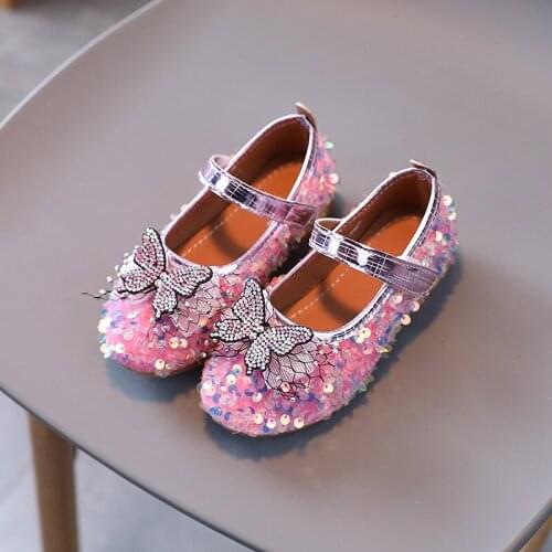 Bekamille Girls Leather Shoes Autumn Kids Shoes For Girls Princess Pearl Flower Children Leather Dancing Shoes SL003