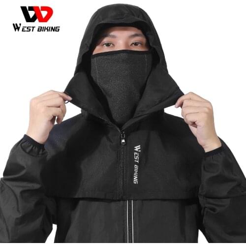 WEST BIKING Bicycle Headwear Warm Windproof Men Hood Balaclava 2 in 1 Winter Cycling Cap Double Layer Motorcycle Skiing Riding