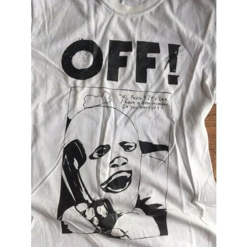 OFF! Punk Shirt Circle jerks Rancid Black flag Fashion Men top tee