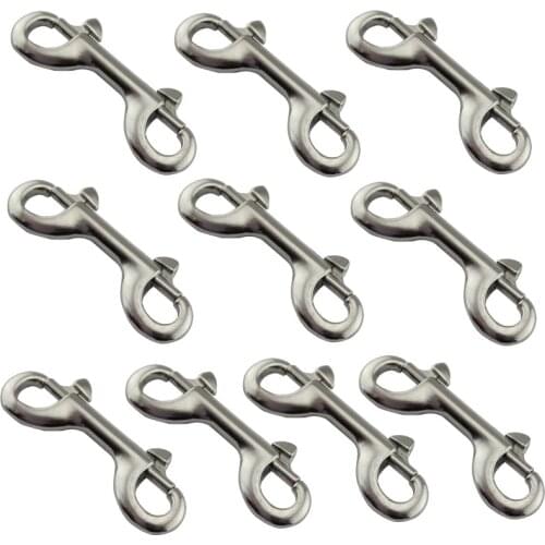 High quality Marine Grade 316 Stainless 115mm Double End Snap Hook Bolt for Diving Double Ended Bolts 5 Pieces