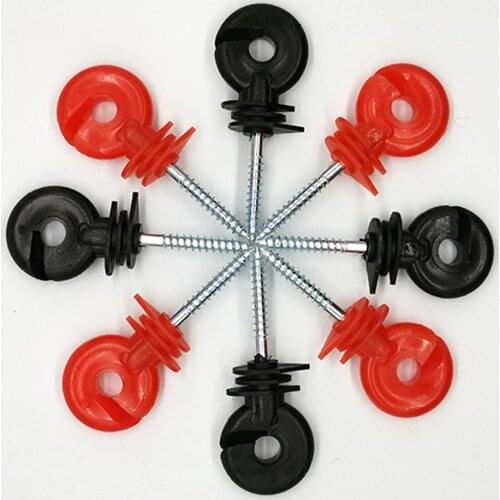 1pc Electric Fence Offset Ring Insulator Fencing Screw In Posts Wire Safe Agricultural Garden Supplies Accessories Home Hardware