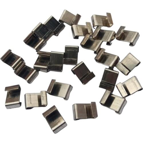 25 Pieces Durable Stainless Steel Z-Lap Type Greenhouse Glazing Clips Garden Supplies