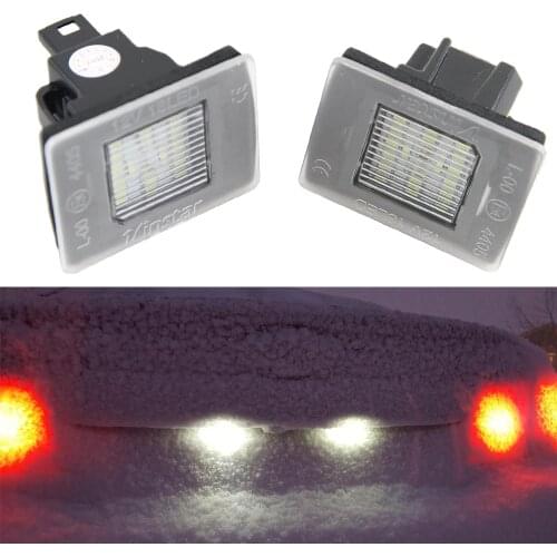 2X LED License Number Plate Light For BENZ A-Class W176 GLS X166 GLE W166 GL W156 SLK R172