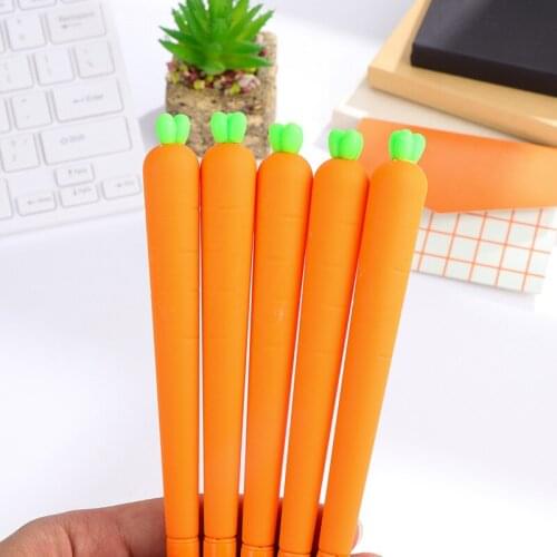 3PCS BZNVN Sweet black neutral pen stationery Korean character signature pen student carrot water pen