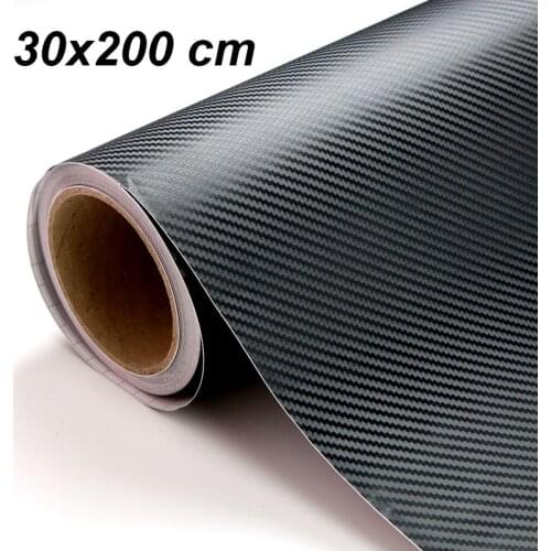 30x200cm Motorcycle 3D Carbon Fiber Vinyl Car Wrap Sheet Roll Film Stickers Decal Styling Auto Motorbike Motorcycle Accessories