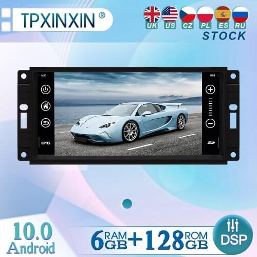 6+128GB For Jeep Compass Android 10 Radio Player Car GPS Navigation Head Unit Car Radio with Screen WIFI DSP CARPLAY