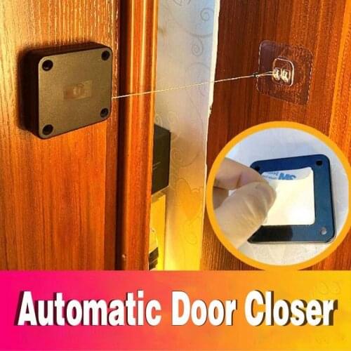Automatic door closer door puller wire rope retractable anti-theft automatic recovery coil anti-theft cable box