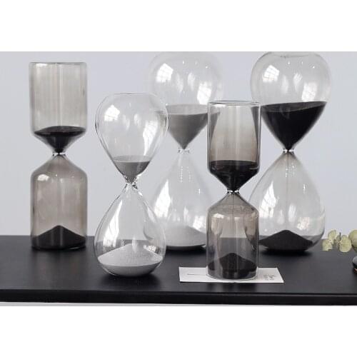 Hourglass Sand Timers, Modern Sand Timer Clock Sand Watch 15/30 Min Glass Timer Home Office Decors
