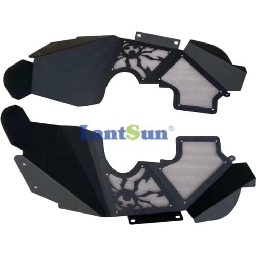 Lantsun Black Front inner Fender liner Front Inner Fender for Jeep JL for wrangler 2018