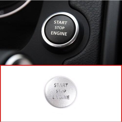 For Freelander 2 Car Accessories Inner Decoration One-Key Start Button Sticker Stainless Steel Silver 1 Piece Set