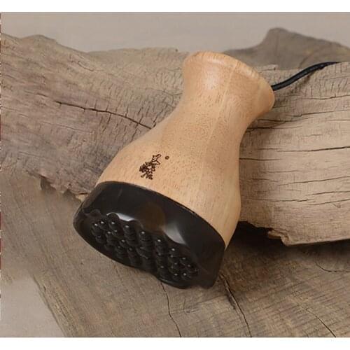 Electric Bianshi Massager GuaSha Scraping Machine Back Lumbar Neck Massage Nature Stone Needle Relaxation Meridian Dredge
