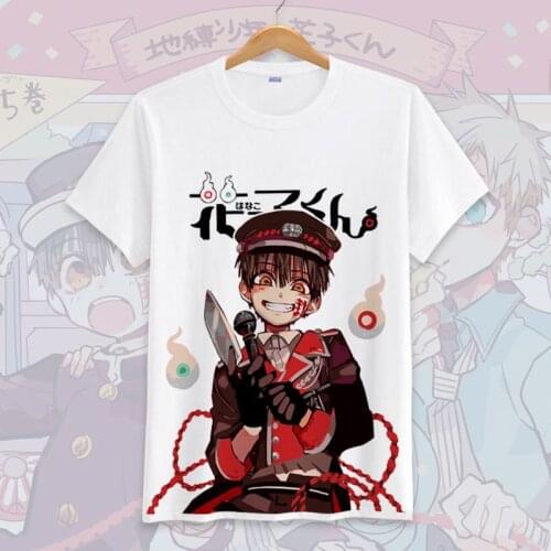 Anime Hanako-kun Cosplay T-Shirt Nene Yashiro Yugi Minamoto Kou Kamome Academy Toilet-Bound Summer Cotton Tee School Girl Wear