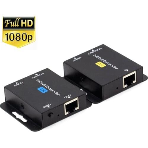 HDmatters HDMI Extender POE 1080P with HDMI Loop & IR repeater over Cat5e/cat6 RJ45 Ethernet cables up to 60M