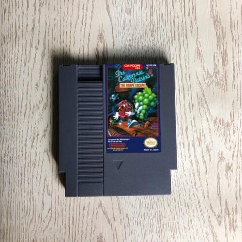 The California Raisins The Grape Escape - 72 pins 8bit game cartridge