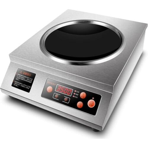 Commercial 3500W Induction Cooker Household Stainless Steel Induction Cooking Stove Kitchen Cooking Machine