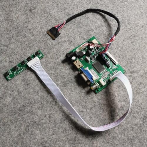 LCD monitor controller drive board notebook 1920*1080 LVDS 40 Pin VGA AV 60Hz WLED Kit Fit N184H6/N184HGE/LTN156HT01 matrix