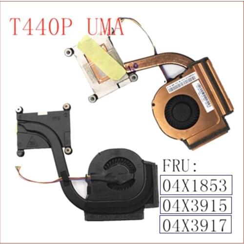 For Lenovo Thinkpad T440P UMA Integrated Graphics FRU 04X1853 04X3915 04X3917 0C53563 CPU Cooler Cooling Fan Heatsink