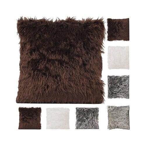 Square Throw pillowcase Cases Home Textile Waist Velvet Dustproof Washable Removeble Warm Pillow Case