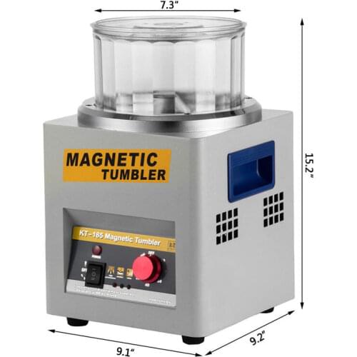 Magnetic tumbler polisher jewelry polishing machine polish machine 600g capacity polishing machinery