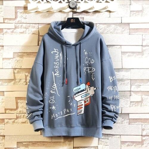 2020 AUTUMN Spring Fashion High Quality Men Hip Hop Punk Streetwear Long Sleeve Pullover Hoodies Sweatshirt Clothes