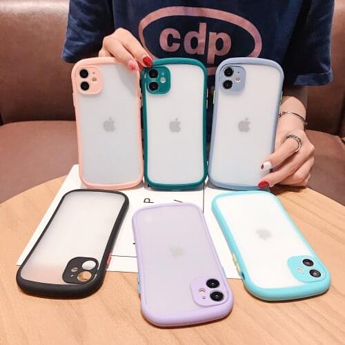 Suyacs for iPhone 11 Pro Max XR x XS Max 7 8 6 plus soft TPU border matte back PC candy silicone back cover