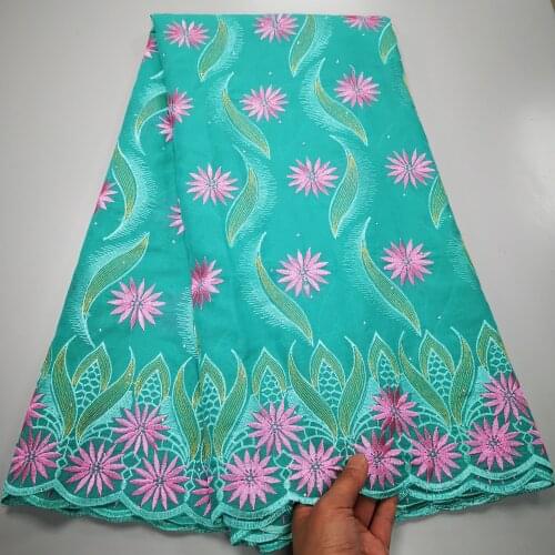 Latest swiss lace fabric tissus en dentelle suisse et coton embroidery fabric africain nigerian lace fabric high quality 5yard