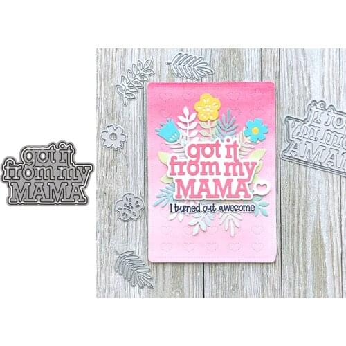 MAMA New 2021 Metal Cutting Dies for Scrapbooking Mold Cut Stencil Handmade Tools DIY Card Make Mould Model Craft Decoration